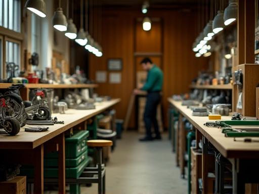 Interno del laboratorio Campo Verde Attrezzature Sportive a Bologna, Italia